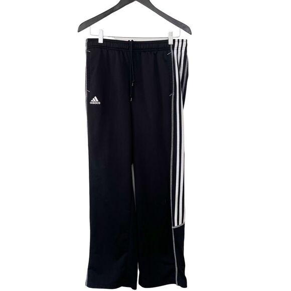 adidas Black Track Pants with White Stripes - Picture 3 of 9